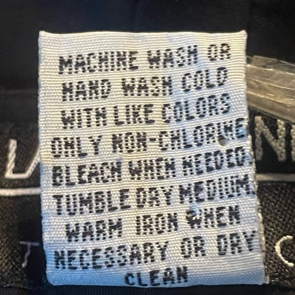 Vintage Larry Levine sport stretch Black Floral Embroidered Pants size 4 - Picture 4 of 7